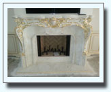 precast stone fireplace mantle